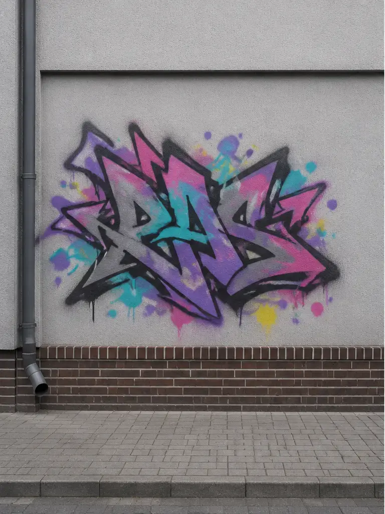 Powierzchnia przed czyszczeniem — usuwanie graffiti